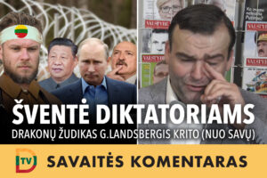 G. Landsbergis parklupdė Kinijos drakoną, tačiau krito nuo „savų“