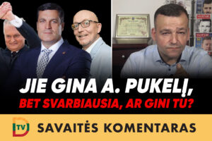 Jie gina A. Pukelį, bet svarbiausia, ar gini tu?